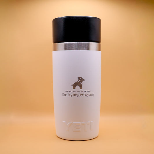 Facility Dog–branded 12 oz White Rambler Yetis